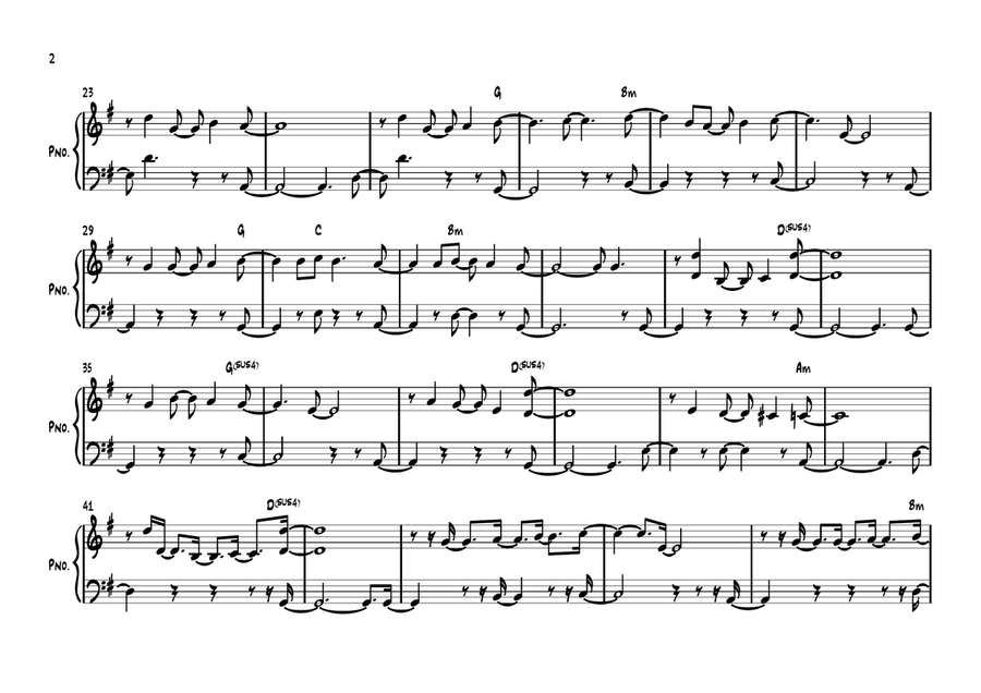 Because He Lives Because He Lives Easy Piano scores gallery preview page 2