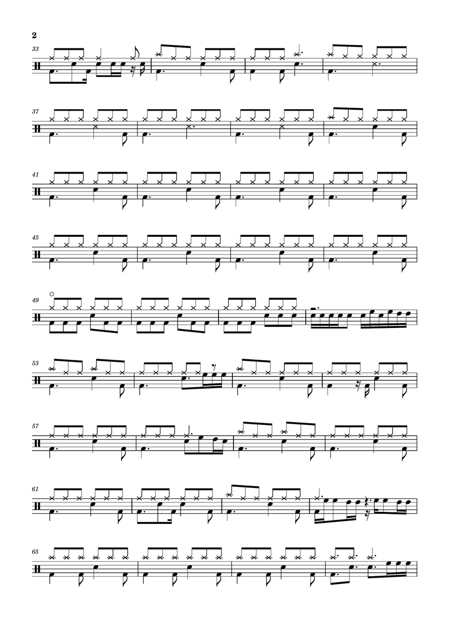 Look Through My Eyes Look Through My Eyes Drum Set scores gallery preview page 2
