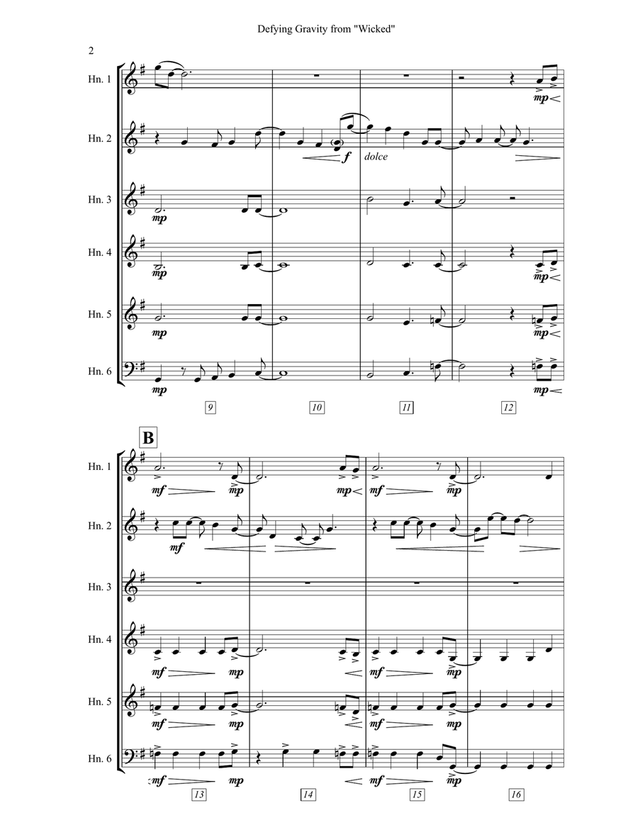 Defying Gravity Defying Gravity Horn scores gallery preview page 4