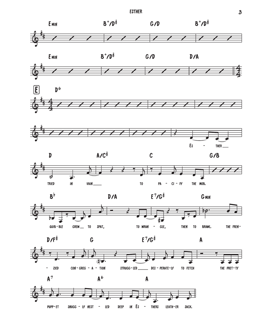 Esther Piano scores gallery preview page 3