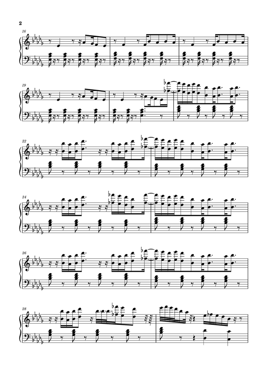 Oh My God Oh My God Easy Piano scores gallery preview page 2