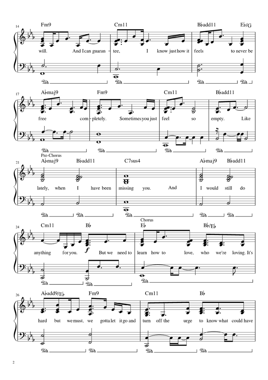 Can't Be Together Can't Be Together Easy Piano scores gallery preview page 2