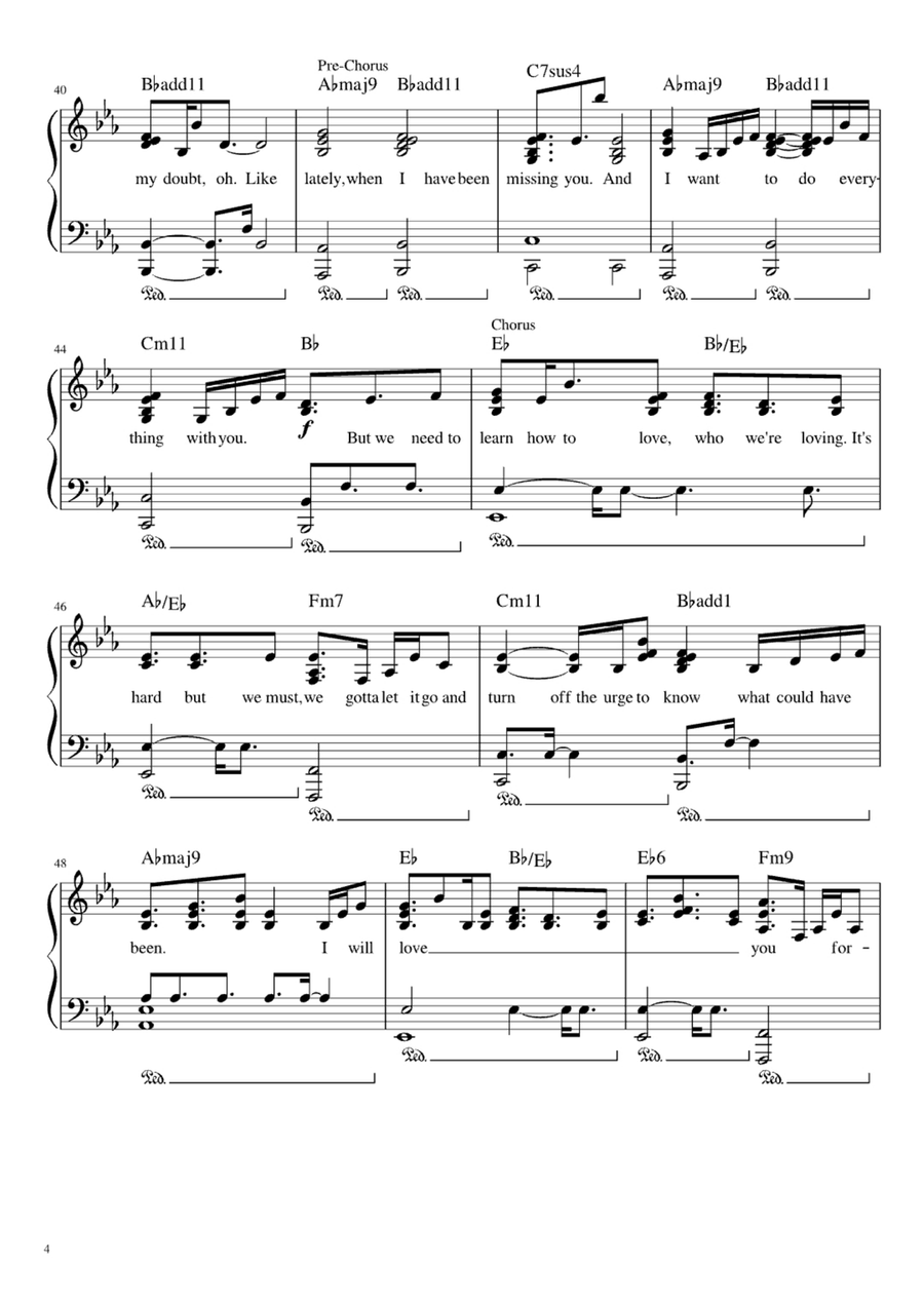 Can't Be Together Can't Be Together Easy Piano scores gallery preview page 4
