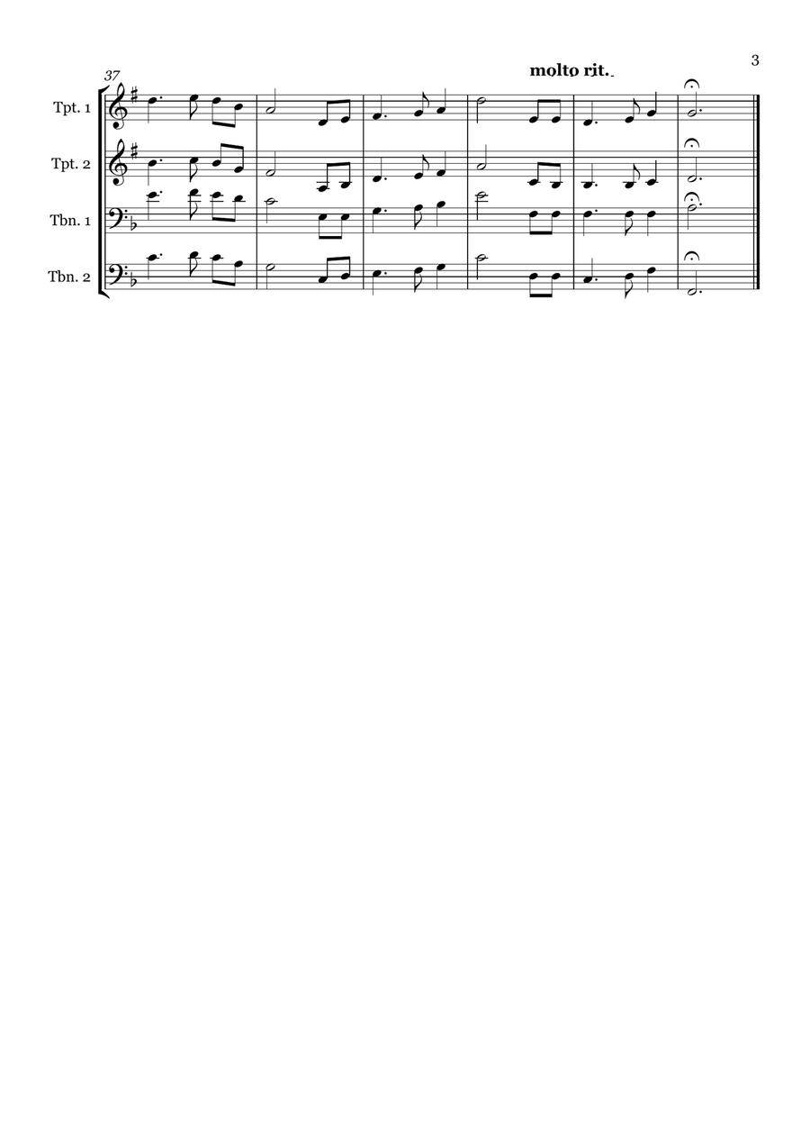 Eriskay Love Lilt - Brass quartet Brass Quartet scores gallery preview page 3