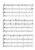 Johann Strauss - Radetzky March - for string quartet String Quartet scores gallery preview page 4