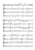 Johann Strauss - Radetzky March - for string quartet String Quartet scores gallery preview page 6