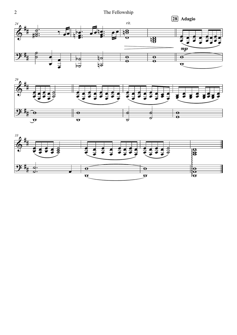 The Fellowship The Fellowship Trumpet scores gallery preview page 2