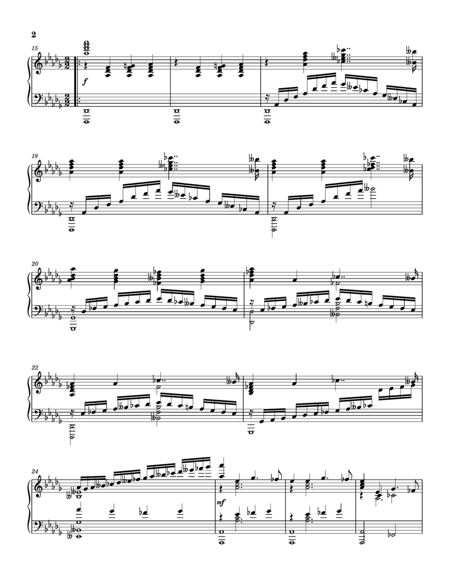 No. 6 in D-flat Major No. 6 in D-flat Major Piano Solo scores gallery preview page 2
