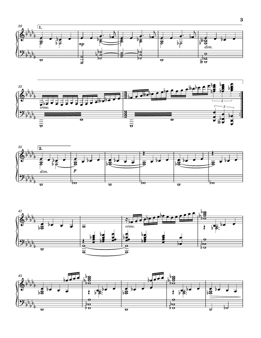 No. 6 in D-flat Major No. 6 in D-flat Major Piano Solo scores gallery preview page 3