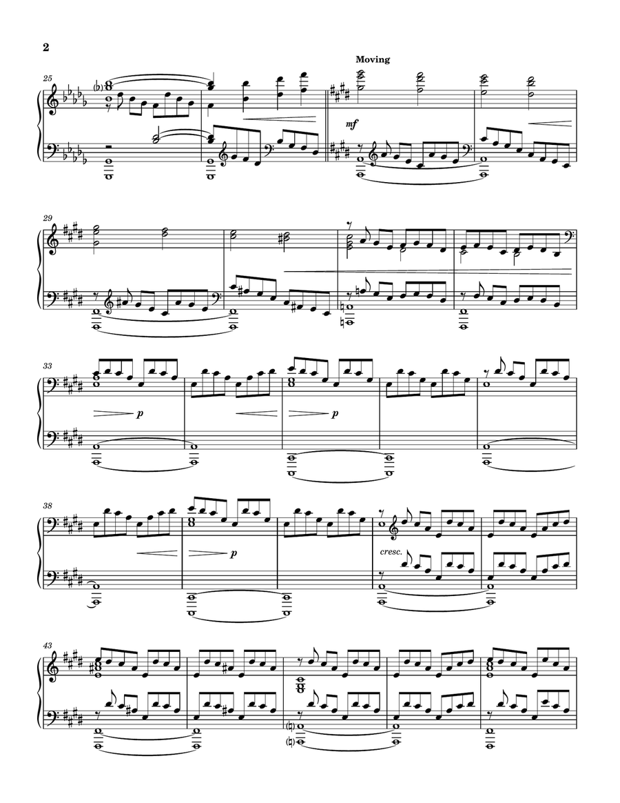 No. 28 in D-flat Major No. 28 in D-flat Major Piano Solo scores gallery preview page 2