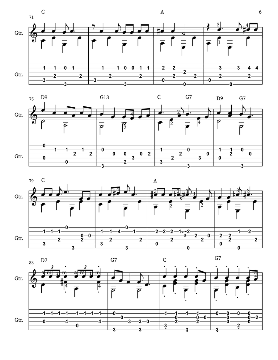 I Wanna Be Like You Acoustic Guitar scores gallery preview page 6