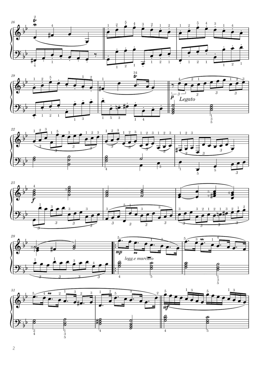 Passacaglia HWV 432 from Suite in G mino - George Frideric Handel Piano Solo scores gallery preview page 2