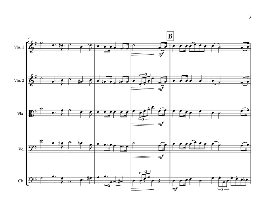 Peruvian National Anthem for String Orchestra String Orchestra scores gallery preview page 3