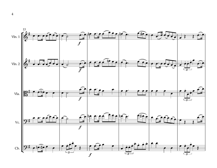 Peruvian National Anthem for String Orchestra String Orchestra scores gallery preview page 4