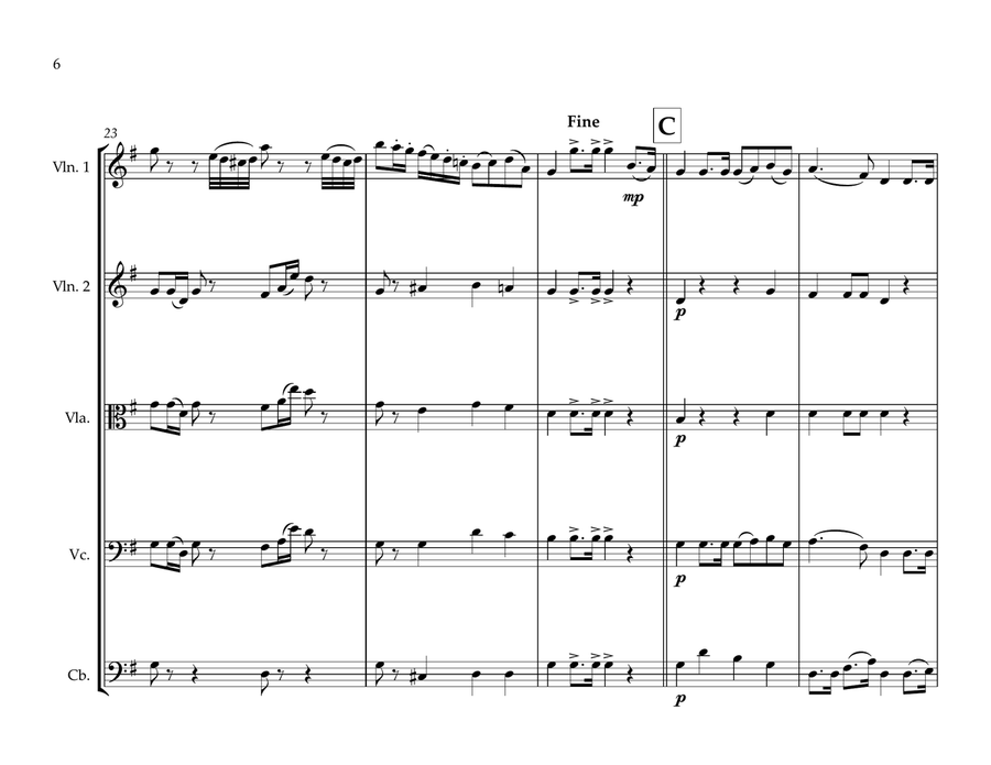 Peruvian National Anthem for String Orchestra String Orchestra scores gallery preview page 6
