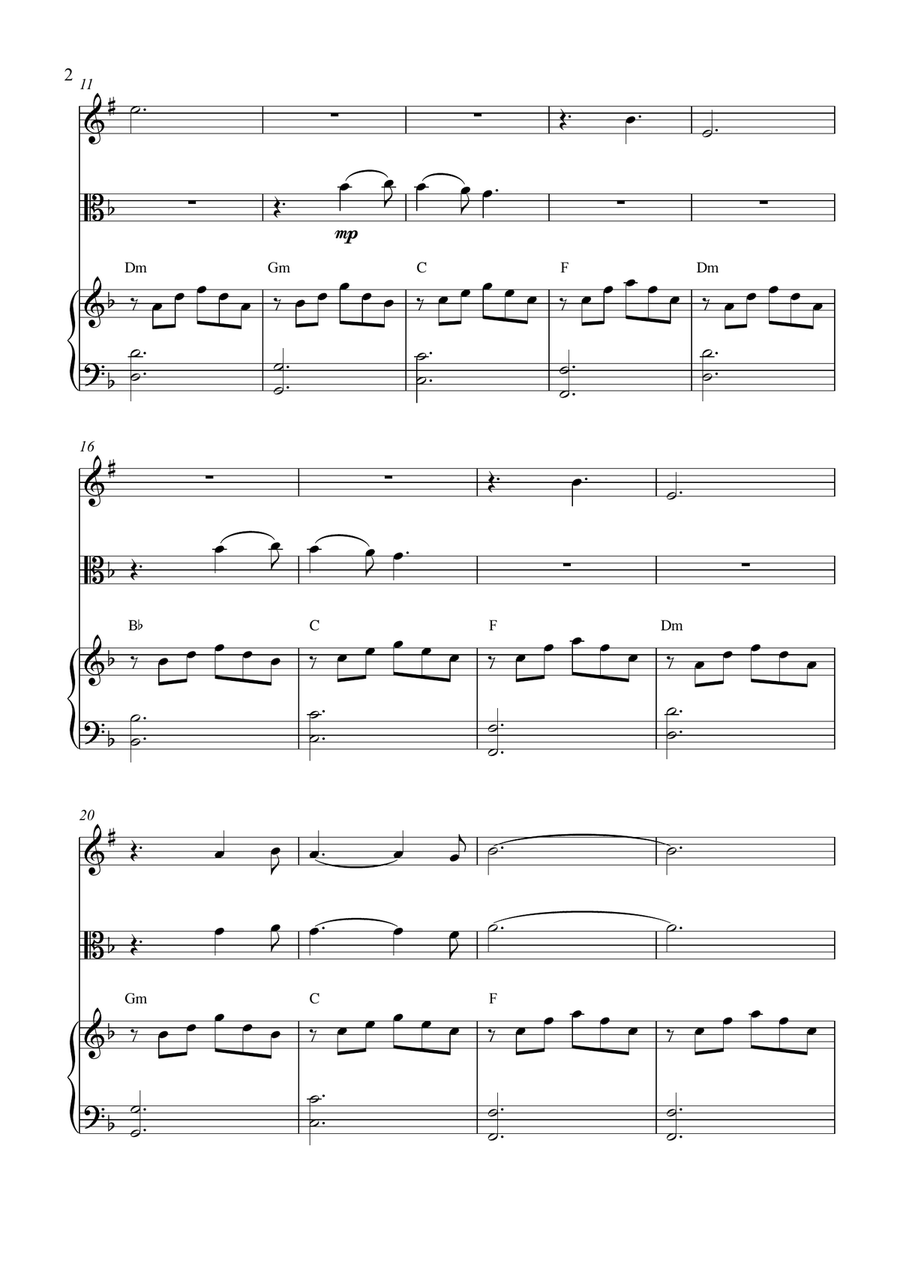 Put Your Head On My Shoulder B-Flat Clarinet scores gallery preview page 2