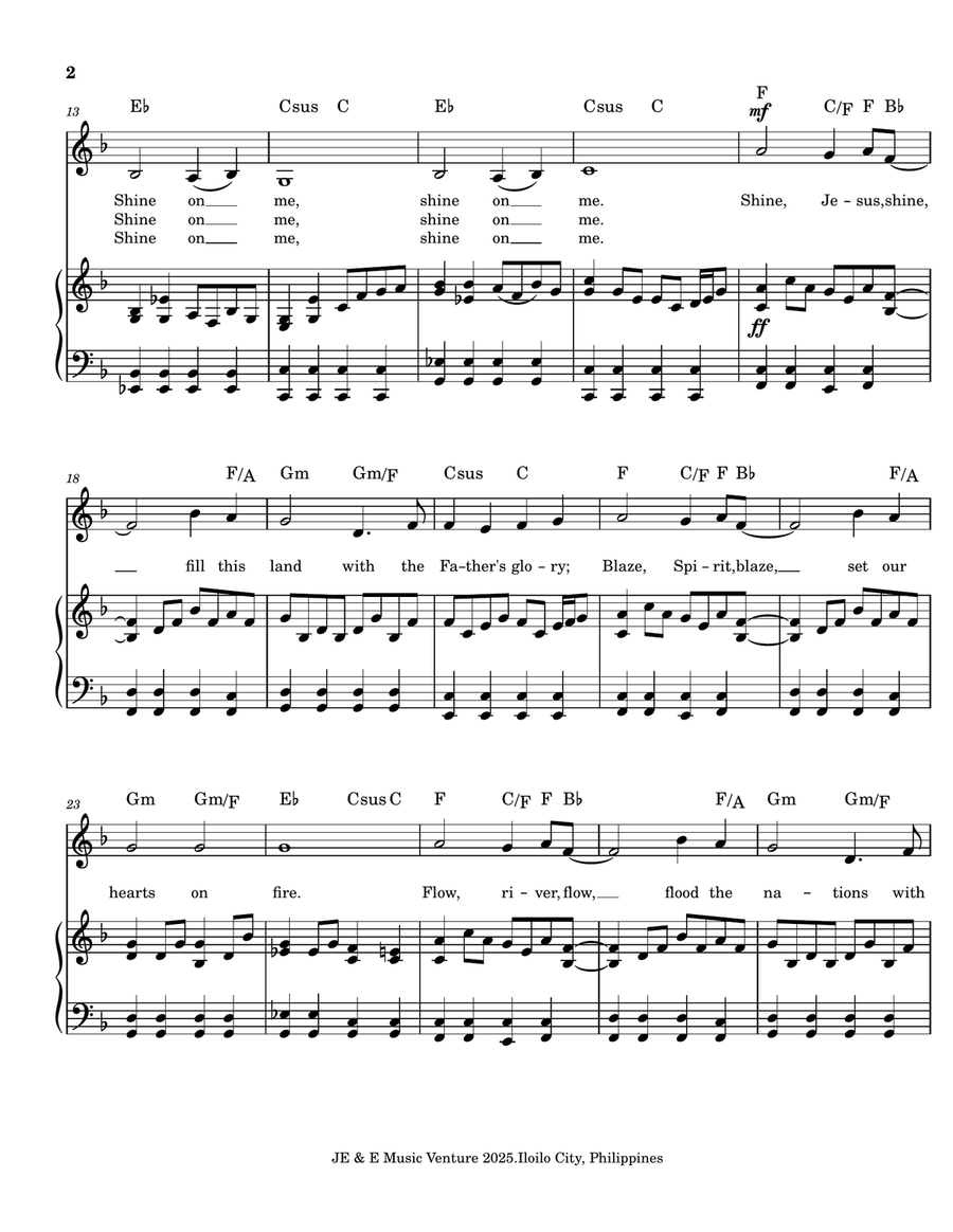 Shine, Jesus, Shine Shine, Jesus, Shine A Cappella scores gallery preview page 2