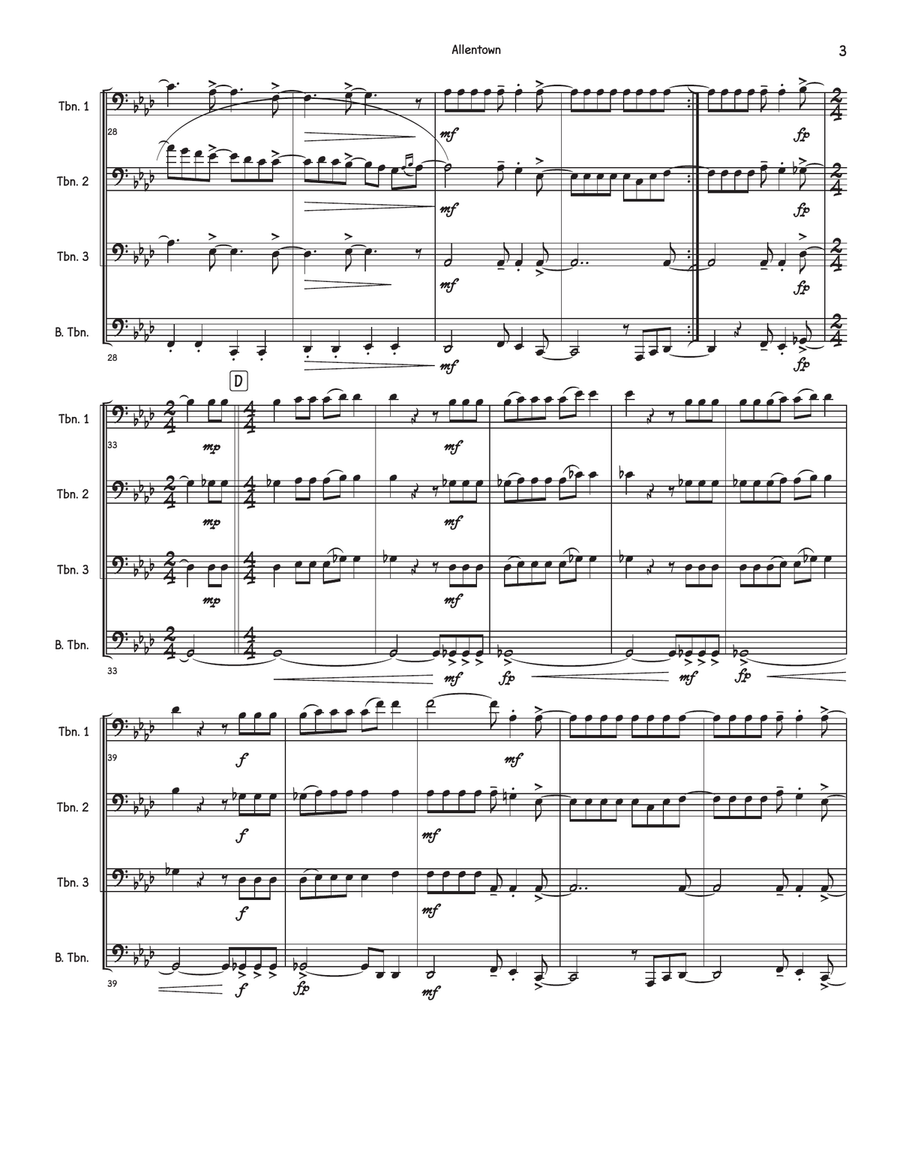 Allentown Allentown Brass Quartet scores gallery preview page 3