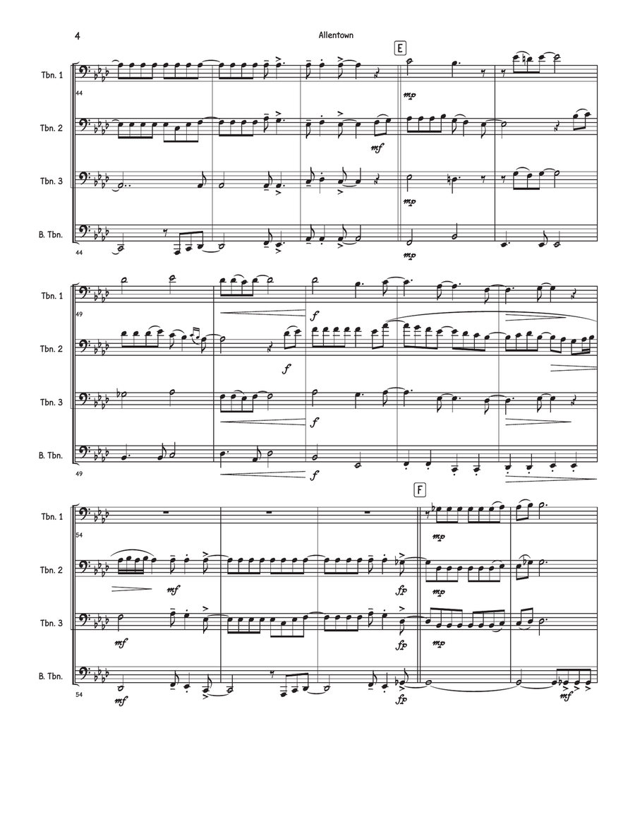 Allentown Allentown Brass Quartet scores gallery preview page 4