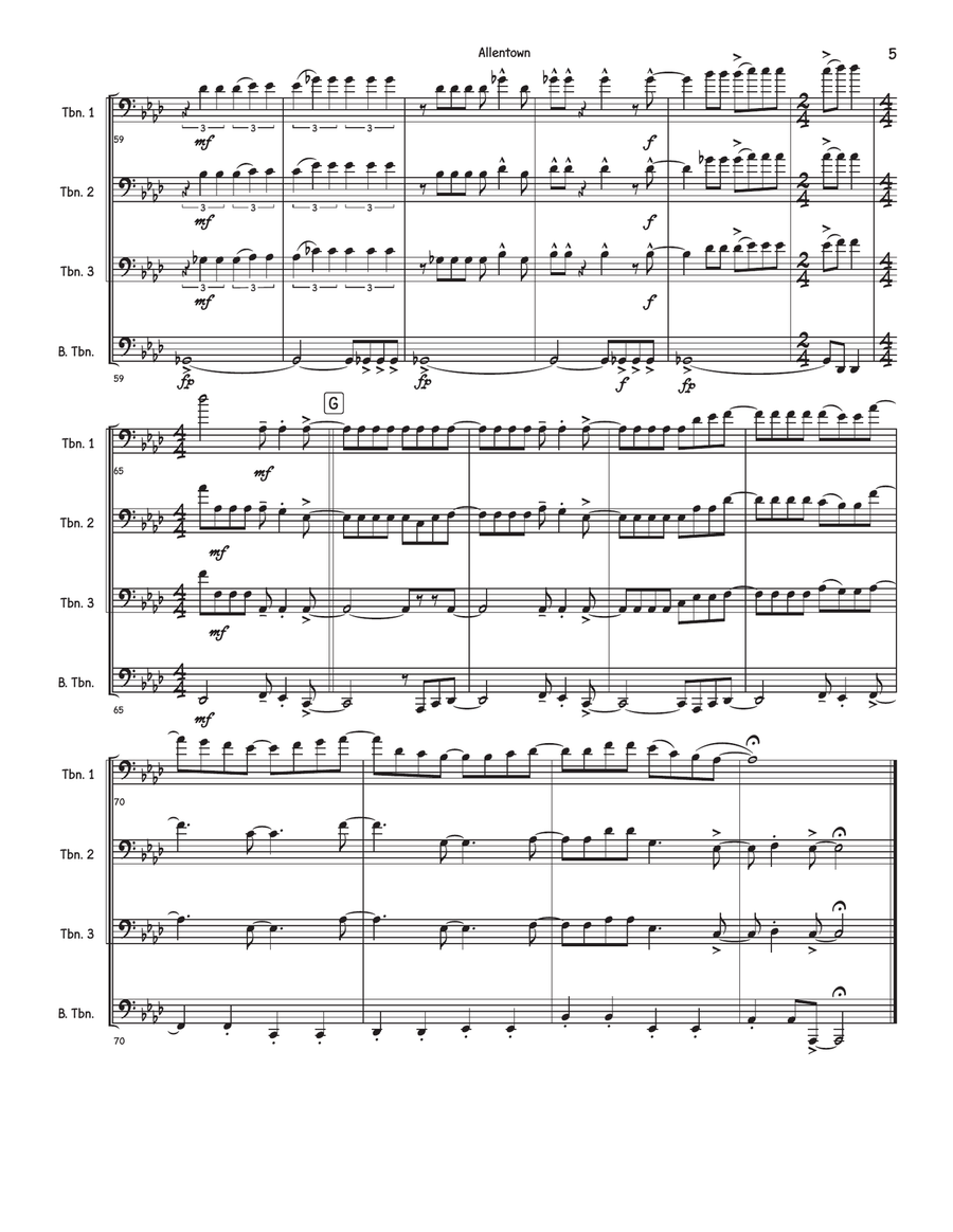 Allentown Allentown Brass Quartet scores gallery preview page 5
