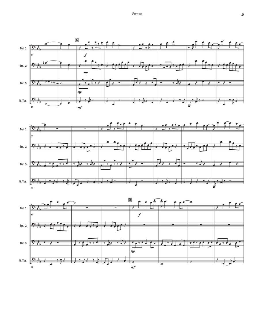 Fireflies Fireflies Brass Quartet scores gallery preview page 3