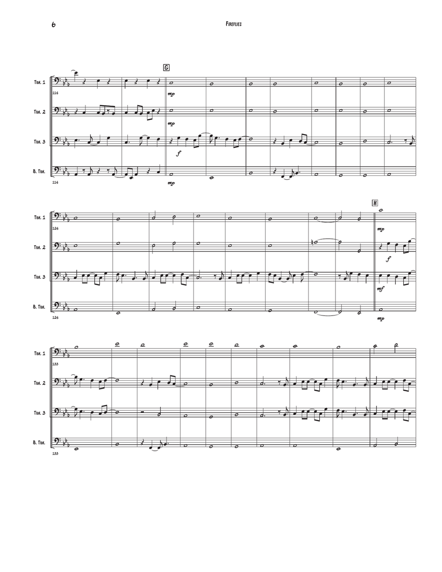 Fireflies Fireflies Brass Quartet scores gallery preview page 6