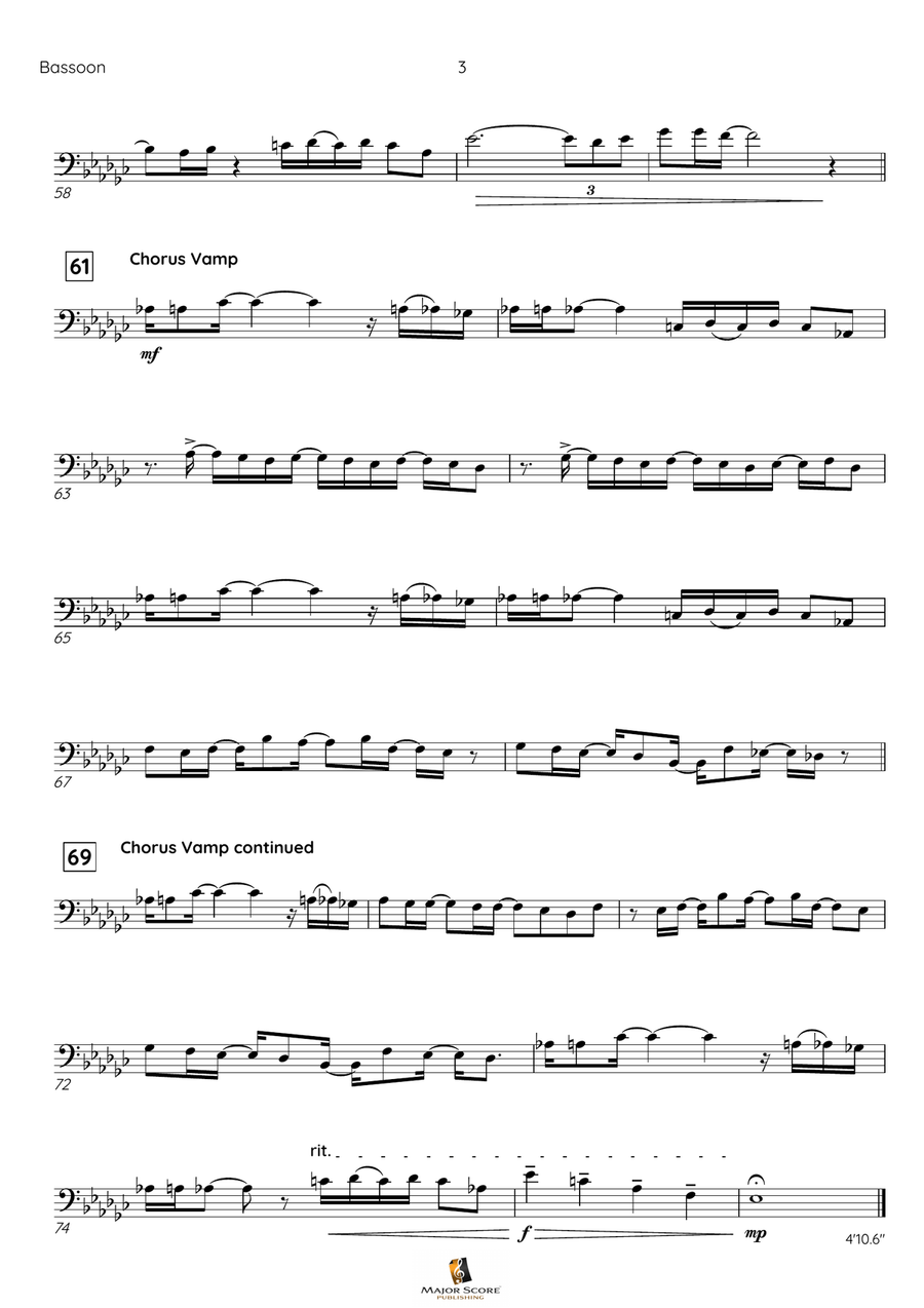 Leave The Door Open Bassoon scores gallery preview page 4