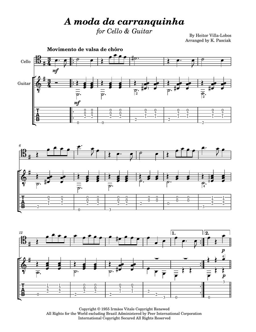 A Moda Da Carranquinha (The Carranquinha Mode) String Duet scores gallery preview page 3