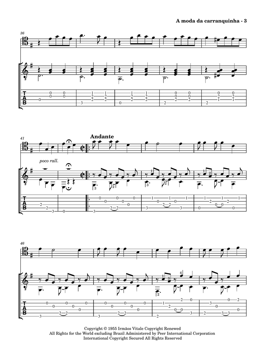 A Moda Da Carranquinha (The Carranquinha Mode) String Duet scores gallery preview page 5