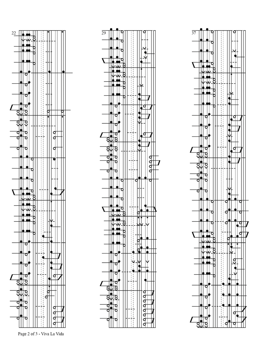 Viva La Vida Viva La Vida Piano Solo scores gallery preview page 2
