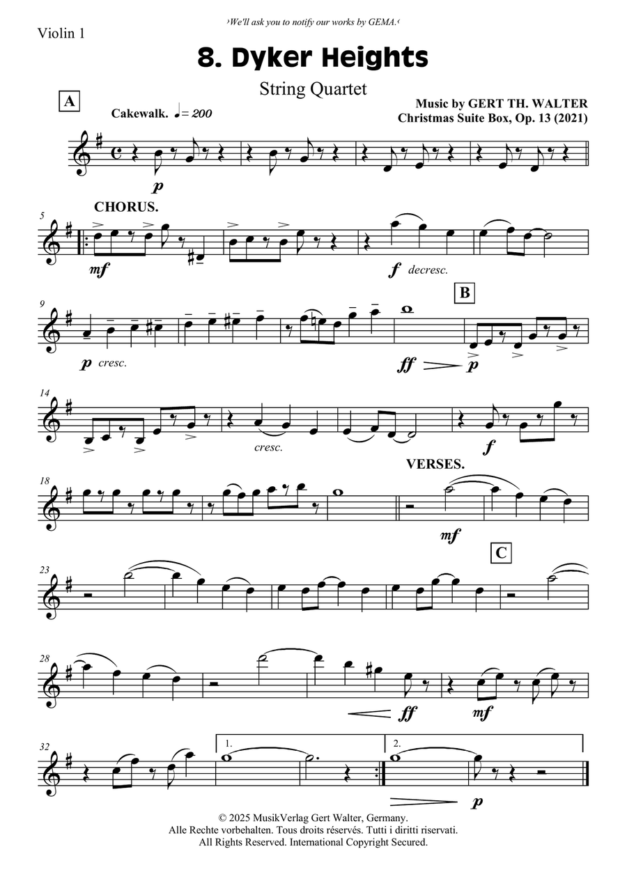 Dyker Heights Dyker Heights String Quartet scores gallery preview page 4