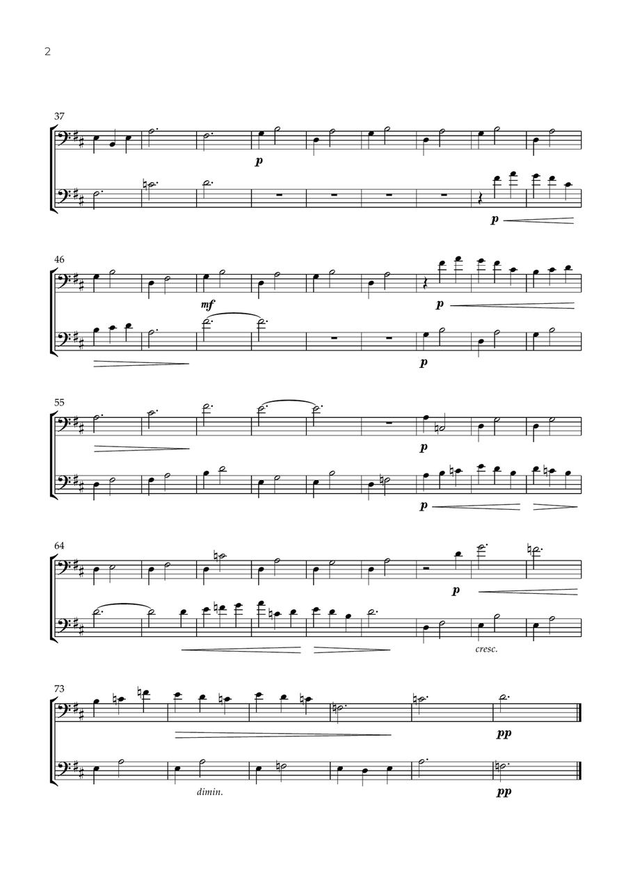 Gymnopédie 1 (Cello Duet) - Erik Satie String Duet scores gallery preview page 2