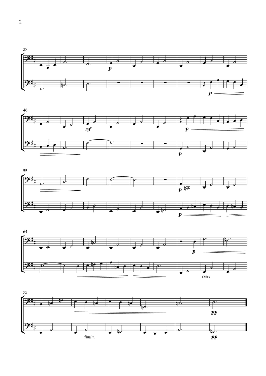 Gymnopédie 1 (Tuba Duet) - Erik Satie Brass Duet scores gallery preview page 2