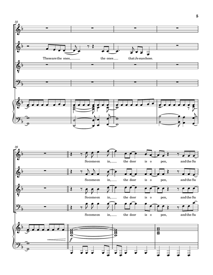 Jesus Loves 4-Part scores gallery preview page 6