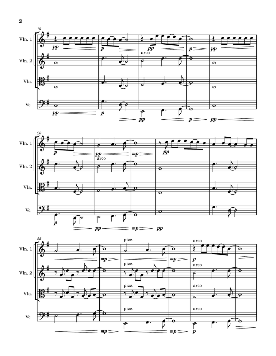 Shallow Shallow String Quartet scores gallery preview page 2