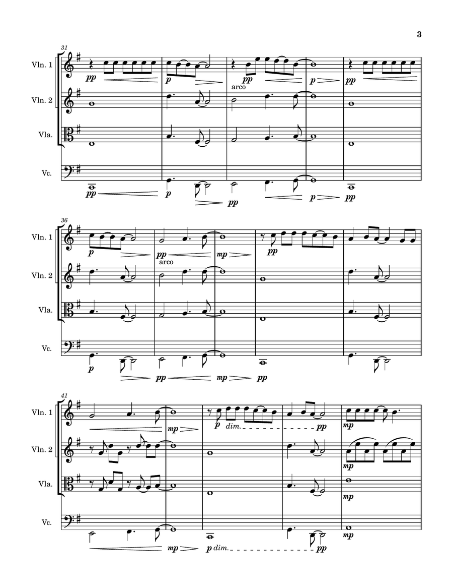 Shallow Shallow String Quartet scores gallery preview page 3