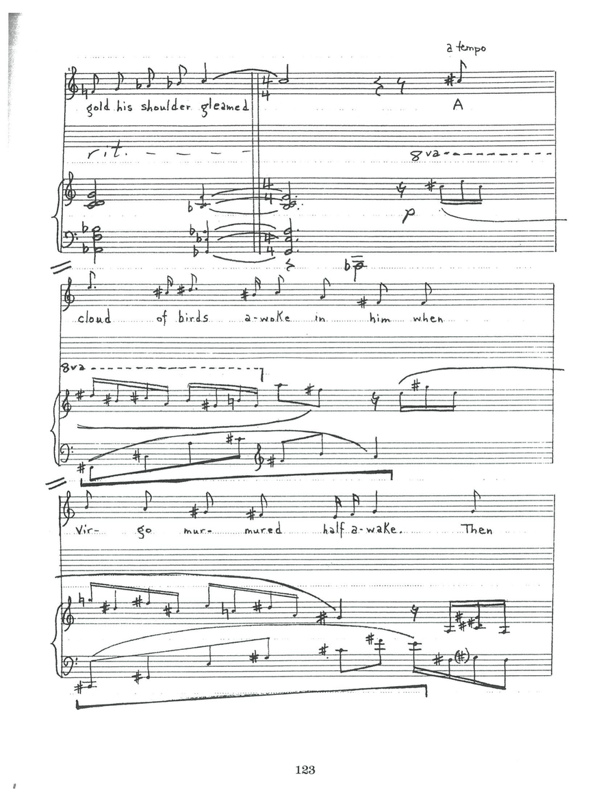 Testa Dell' Efebo Testa Dell' Efebo Piano, Vocal scores gallery preview page 3