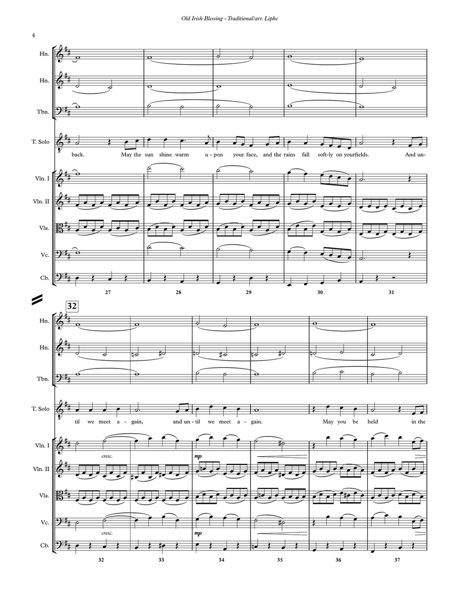 Old Irish Blessing Old Irish Blessing Chamber Orchestra scores gallery preview page 4