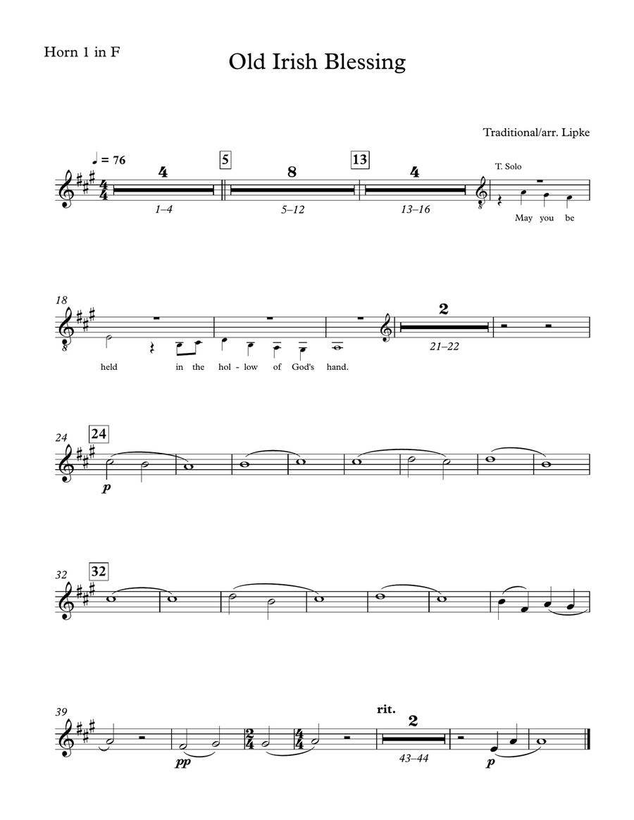 Old Irish Blessing Old Irish Blessing Chamber Orchestra scores gallery preview page 6