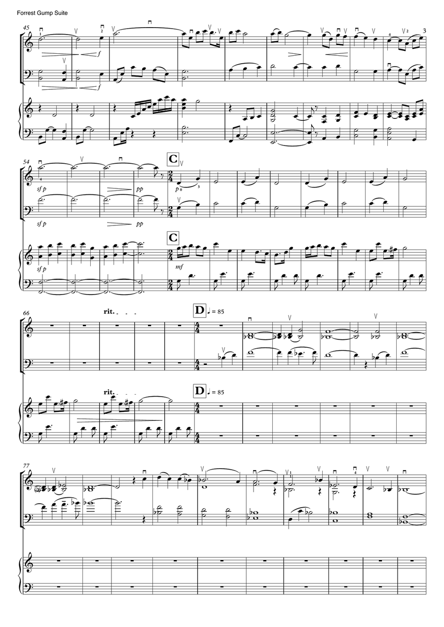 Forrest Gump Suite Forrest Gump Suite Piano Trio scores gallery preview page 4