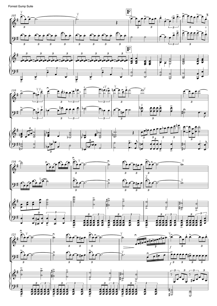 Forrest Gump Suite Forrest Gump Suite Piano Trio scores gallery preview page 6