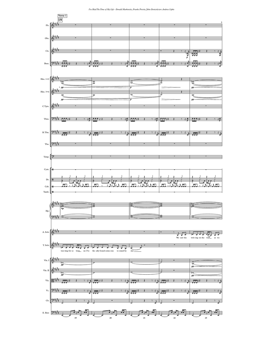 (I've Had) The Time Of My Life Full Orchestra scores gallery preview page 5