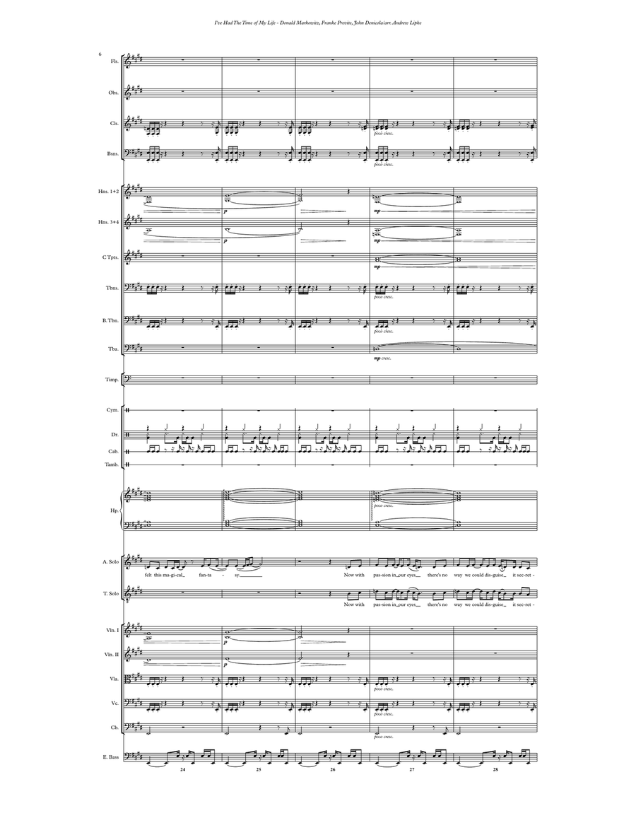 (I've Had) The Time Of My Life Full Orchestra scores gallery preview page 6