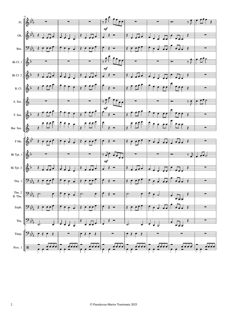Tell Me It's You Tell Me It's You Concert Band scores gallery preview page 3