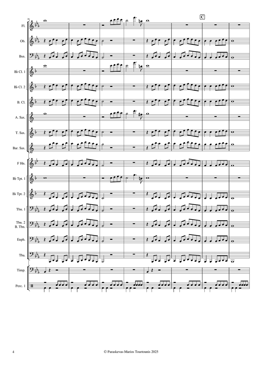 Tell Me It's You Tell Me It's You Concert Band scores gallery preview page 5