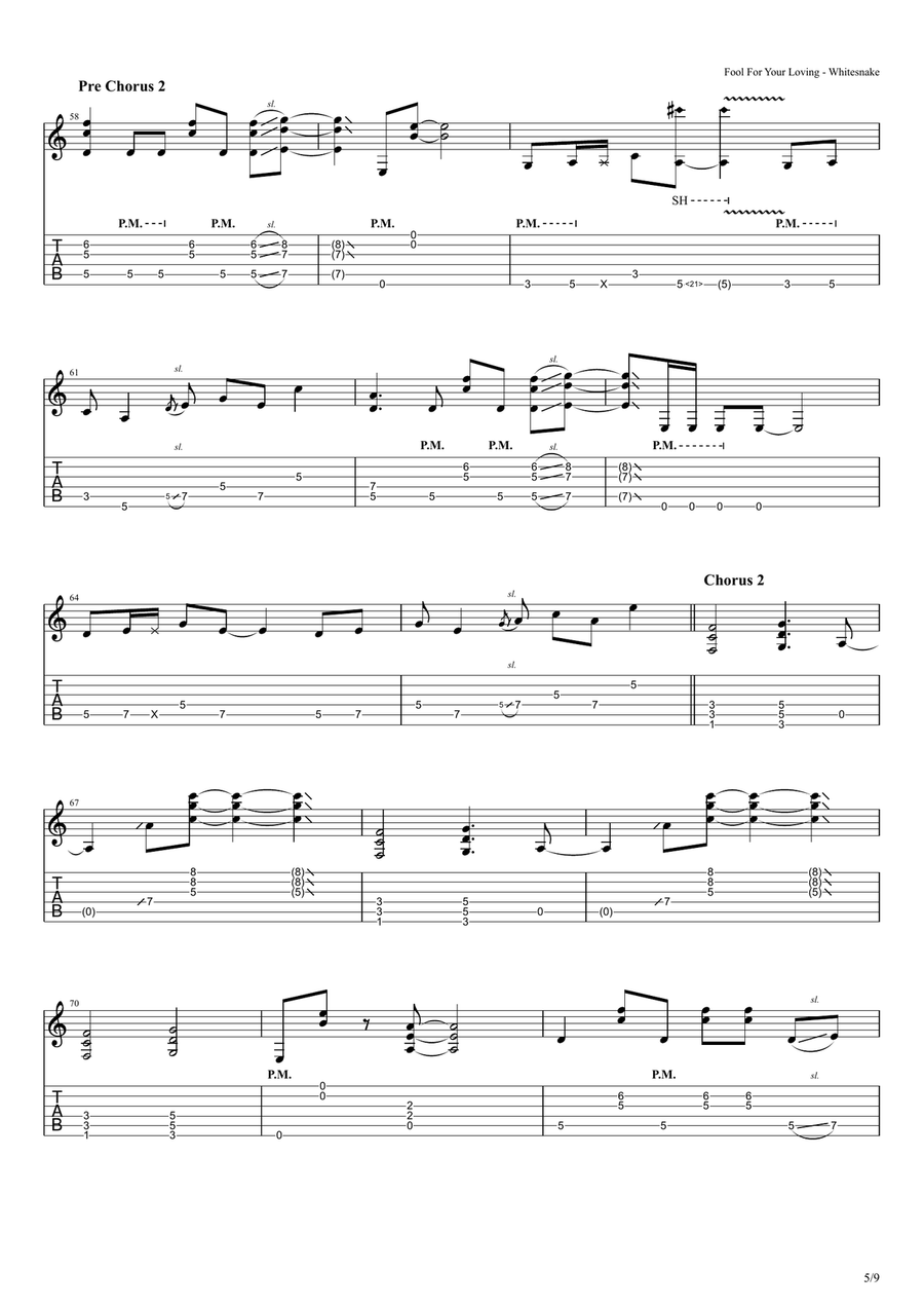 Fool For Your Loving Acoustic Guitar scores gallery preview page 5