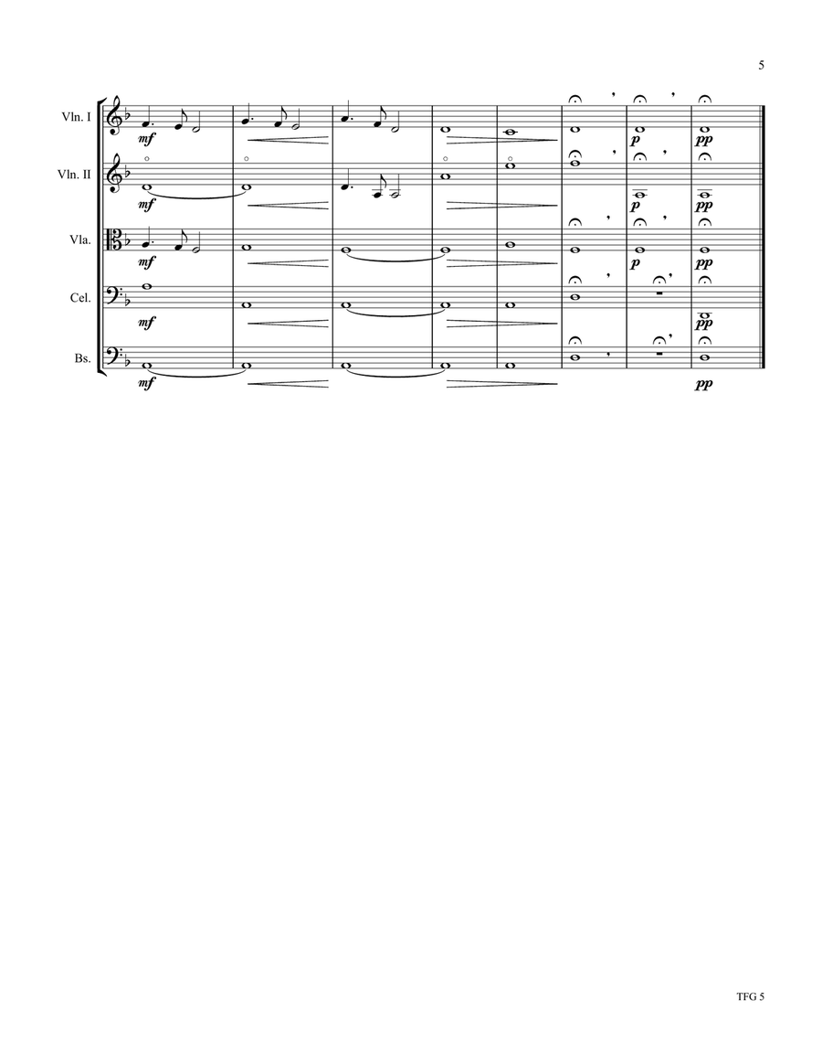 Gladiator Main Theme String Quartet scores gallery preview page 6