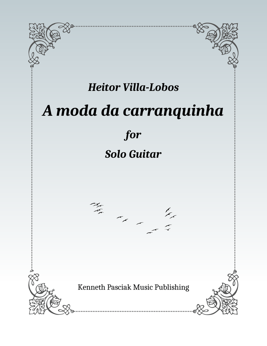A Moda Da Carranquinha (The Carranquinha Mode) Acoustic Guitar scores gallery preview page 1
