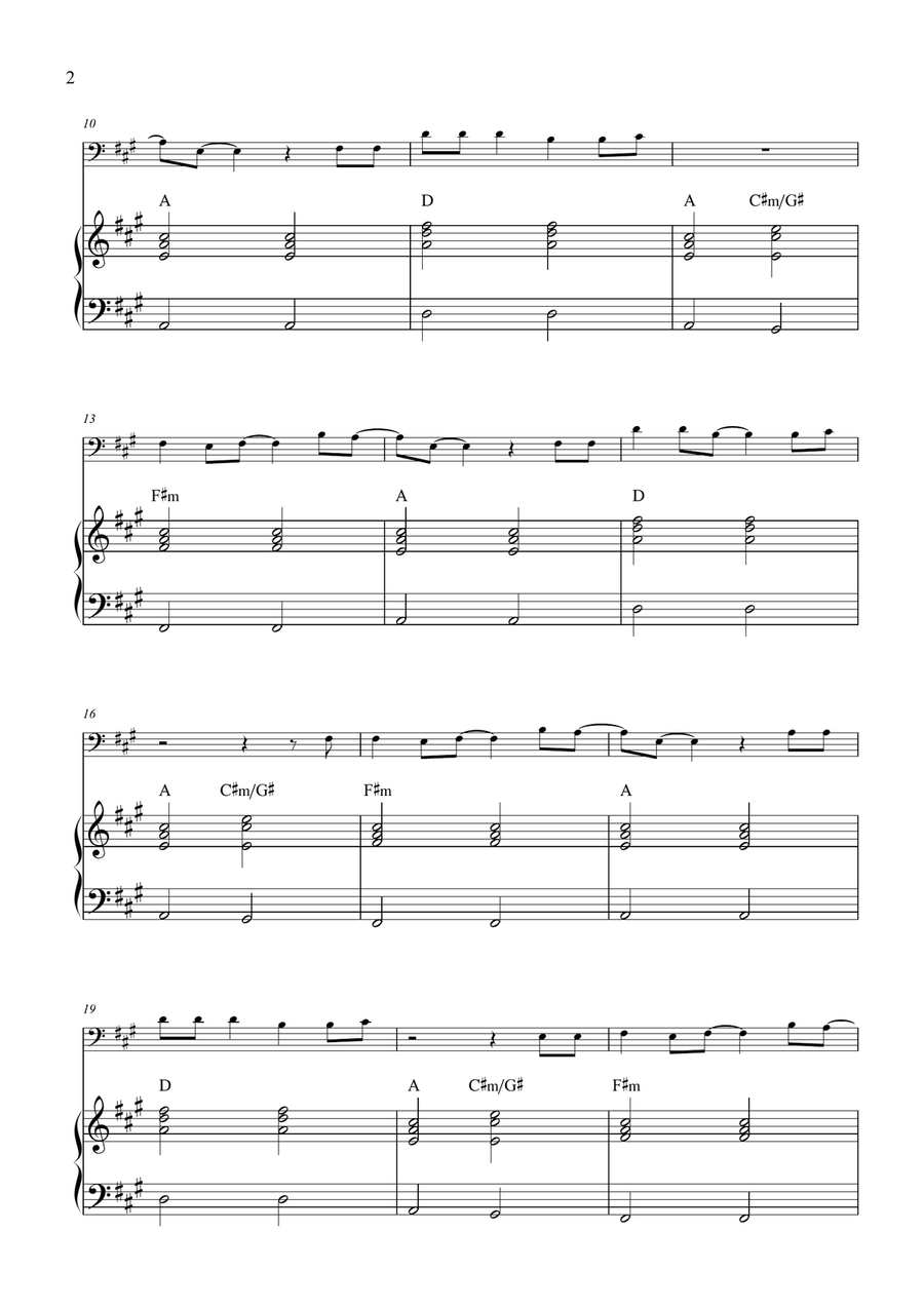 A Bar Song (Tipsy) Piano scores gallery preview page 2