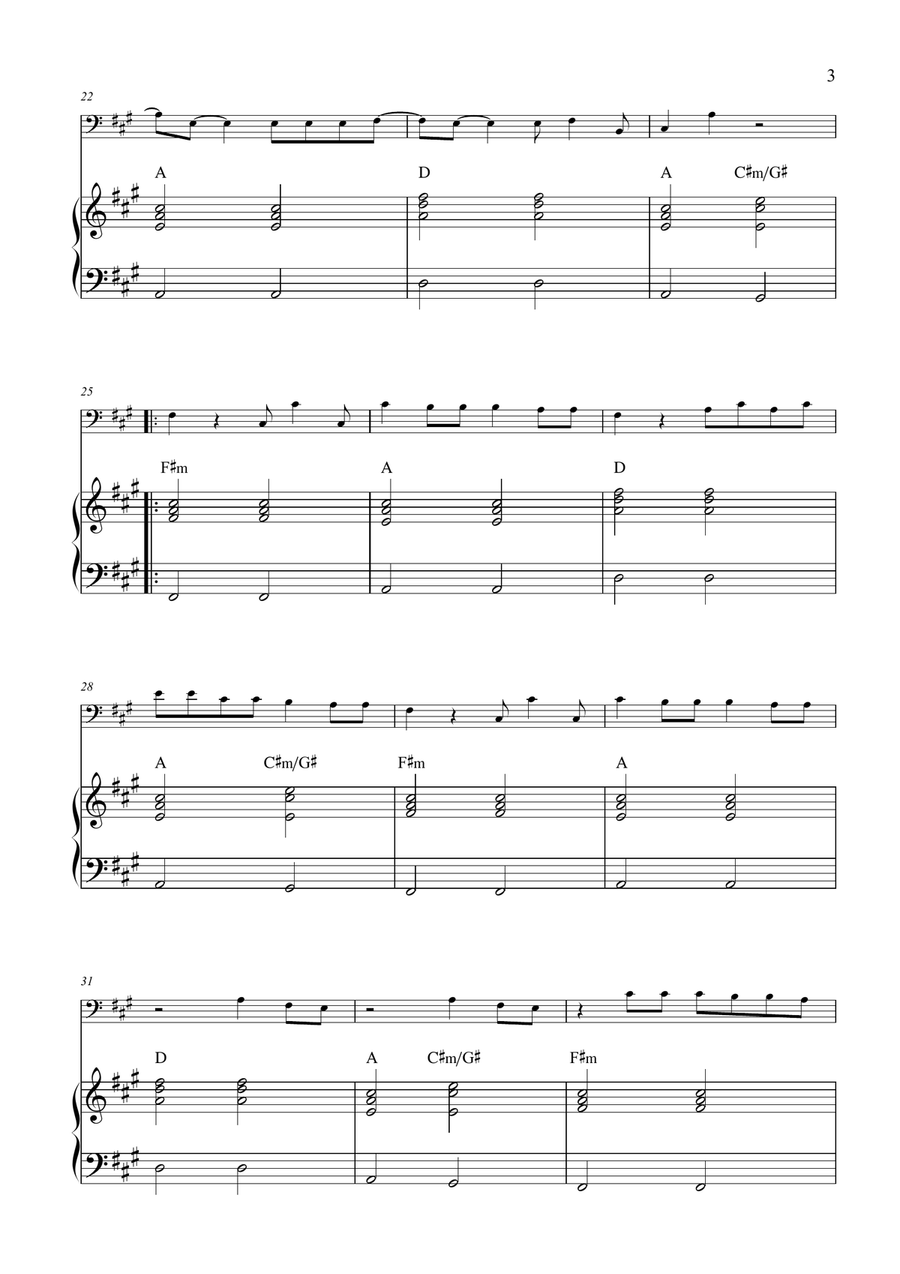 A Bar Song (Tipsy) Piano scores gallery preview page 3
